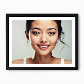 Asian Woman Smiling Art Print