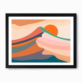 Hill Of Mountain Art Print