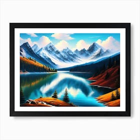 Mountain Lake 45 Art Print