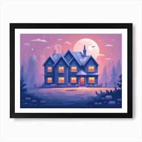 House In The Woods Art Print