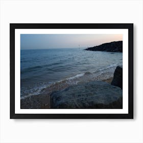 Beach at Night 3 Art Print