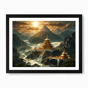 Asian Landscape Painting 2 Art Print