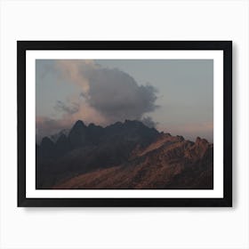 Clouds Over Mountain Art Print