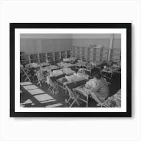 Nap Time In The Nursery School At The Fsa (Farm Security Administration) Farm Workers Community, Woodville 2 Art Print