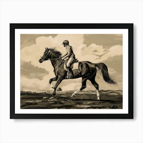 Horse Rider Art Print