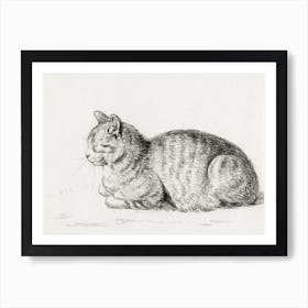 Lying Cat, Jean Bernard Art Print
