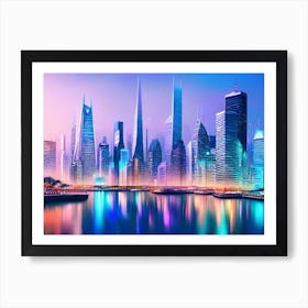 Futuristic Cityscape 35 Art Print