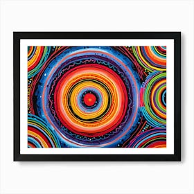 Colorful Circles 1 Art Print