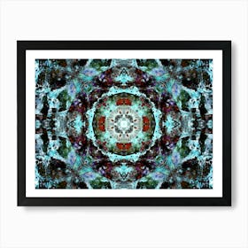 Cosmic Blue Watercolor And Alcohol Ink In The Author S Digital Processing 3 Art Print
