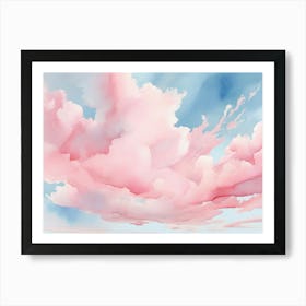 Pink Clouds In The Sky 2 Art Print