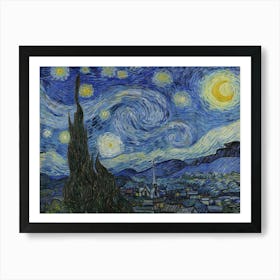 Vincent Van Gogh, The Starry Night, 1889. Art Print