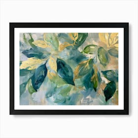 Abstract Leaf Painting 3 Art Print