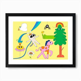 Whos In The Garden Art Print