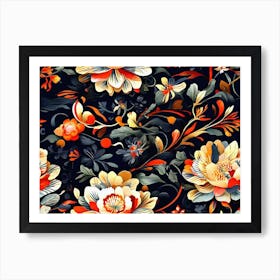 Floral Pattern 5 Art Print