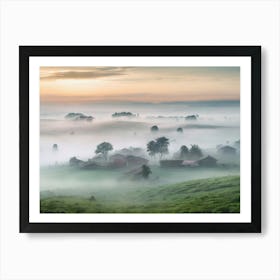 Misty Morning 5 Art Print