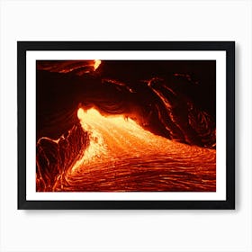 Lava flow on Hawaii Art Print