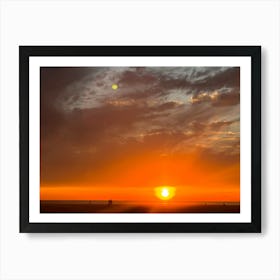 Sunset At The Beach 4 Art Print