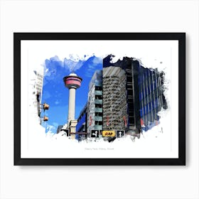 Calgary Tower, Calgary, Canada Art Print