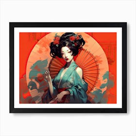 Geisha Contemporary Vibes 2 Art Print