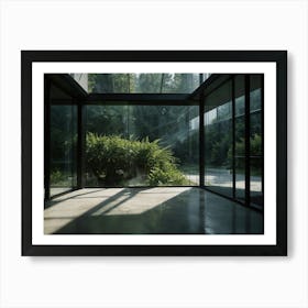 Glass House Stock Videos & Royalty-Free Footage Art Print
