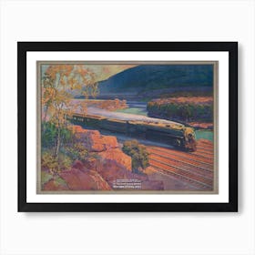 New York Central Lines Train Travel Poster Affiche