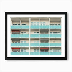 The Blue Balconies 01 Art Print