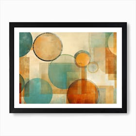 Abstract Circles 5 Art Print