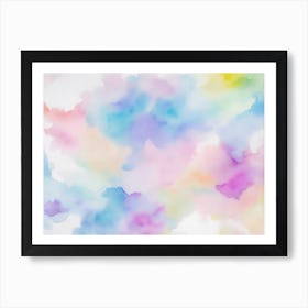 Background Abstract Watercolor 1 Art Print