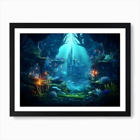 Underwater Castle Art Print