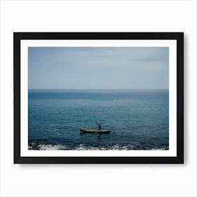 African Fisherman, Sao Tome And Principe Art Print
