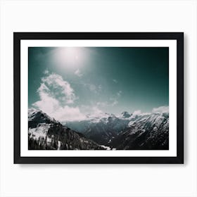 Mountains Clouds In The Alps Art Print
