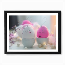 Easter Eggs Cute Art Print