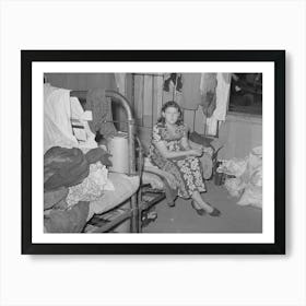 Member Of Migrant Family Group While They Were Camping Near Muskogee, Oklahoma Doing Day Labor To Obtain Art Print