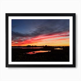 Sunset At The Beach (Martha’s Vineyard Series) Art Print