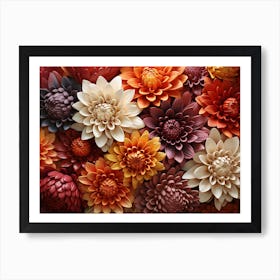 Dahlias 15 Art Print