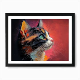 Cat Painting 3 Art Print