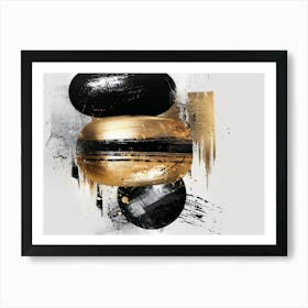 Black And Gold Canvas Print 40 Art Print