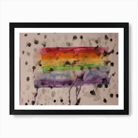 Melting Rainbow Art Print