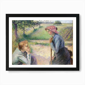 Two Young Peasant Women (1891–92), Camille Pissarro Art Print