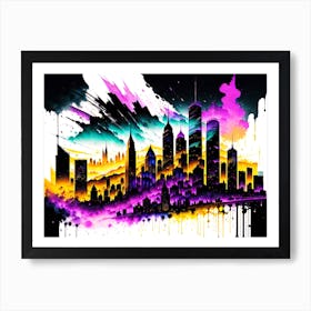 Cityscape Painting Art Print