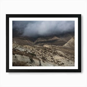 Cloudy Day In The Himalaya Mountains Art Print