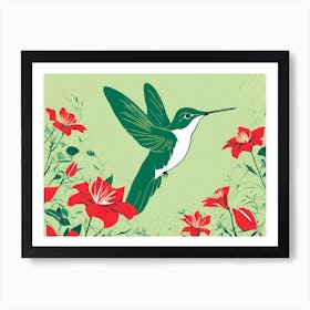 Humming bird VECTOR ART  Art Print