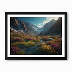 Valley Of Flowers Art Print