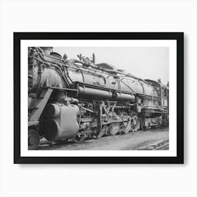 Detail Of Passenger Locomotive While In The Yard At Big Spring, Texas By Russell Lee Art Print