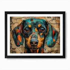 Dachshund Fine Art Portrait 1 Art Print