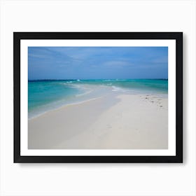 Beach In Maldives Art Print