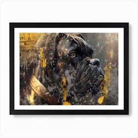 Dog Art Illustration In A Painting Style 06 Art Print