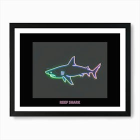 Neon Pink White Tip Reef Shark Poster 6 Art Print