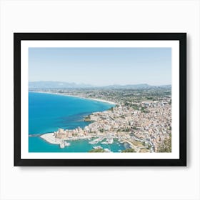 View At A Italian City On Sicily In Italy Art Print