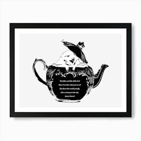 Dormouse in a Teapot from Alice in Wonderland Art Print